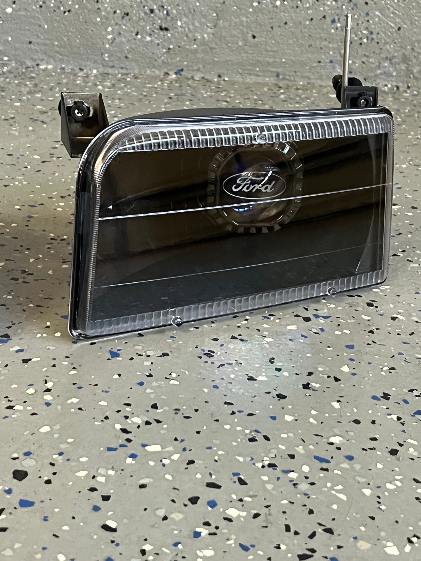 92-97 Ford OBS 3 piece retrofit Black/Chrome - HID Projector
