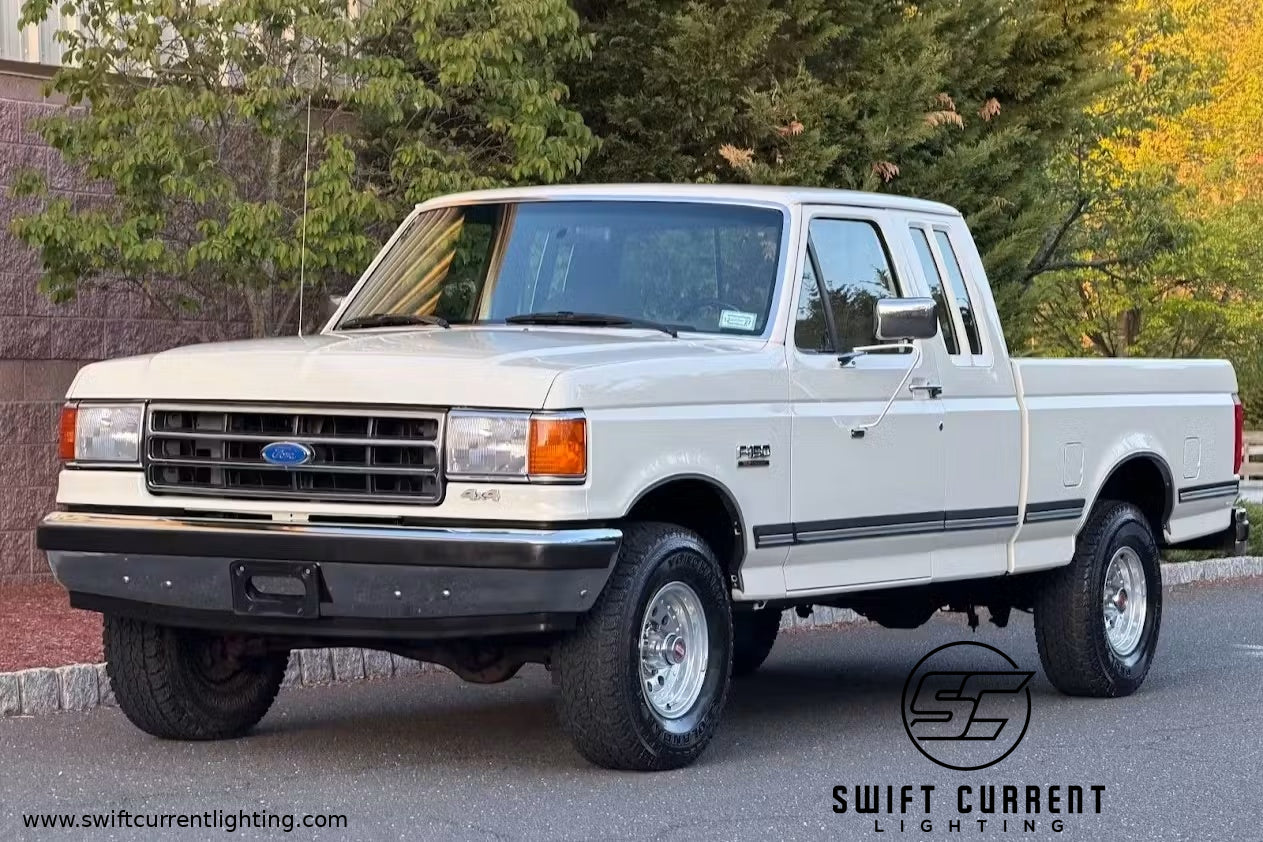 '89 - '91 Bricknose Ford F-150, F-250, F-350 Standard Cab, SuperCab & CrewCab Interior/Exterior LED Bulb Retrofit Kit