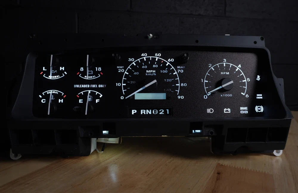 92-96 Cluster Faceplate Kit - XLT Original - Gas