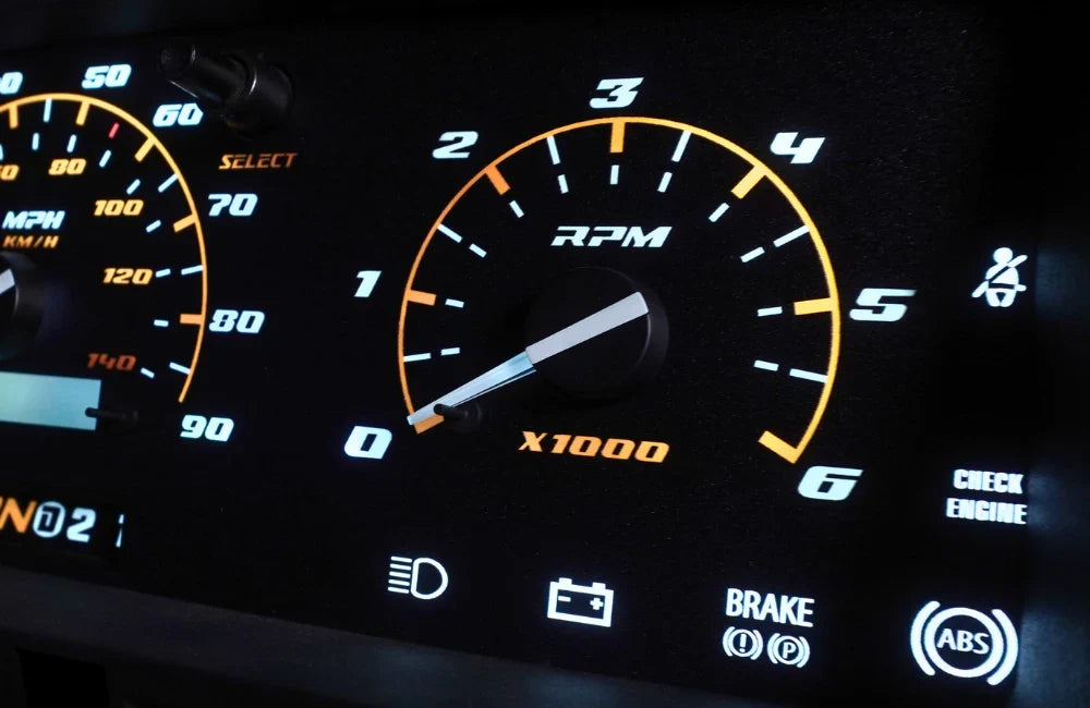 92-96 Cluster Faceplate Kit - Gas - F-Series