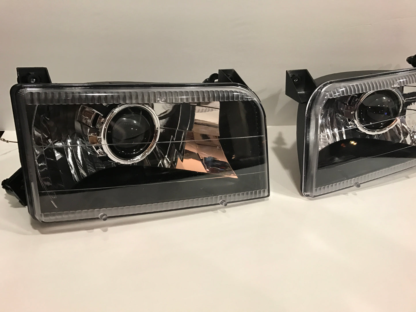 92-97 Ford OBS 3 piece retrofit Black/Chrome - HID Projector