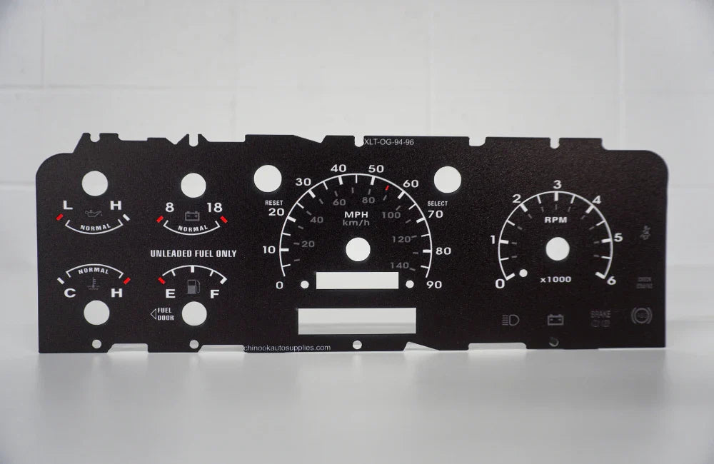 92-96 Cluster Faceplate Kit - XLT Original - Gas