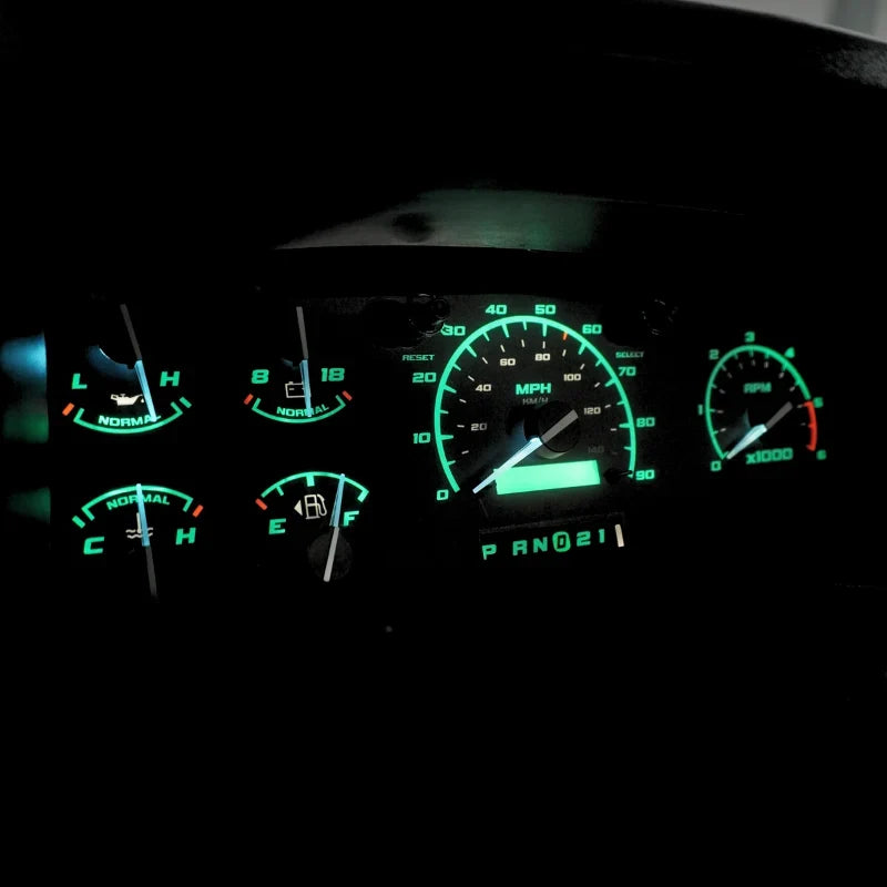 92-96 Cluster Faceplate Kit - Gas - F-Series