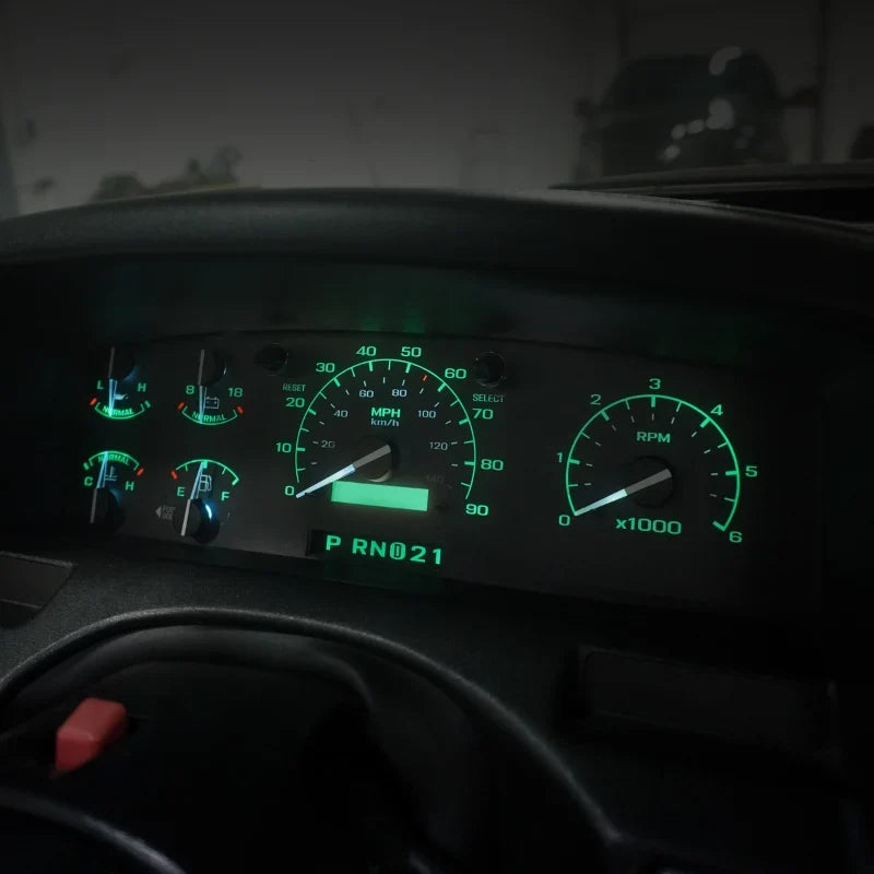 92-96 Cluster Faceplate Kit - Gas - F-Series
